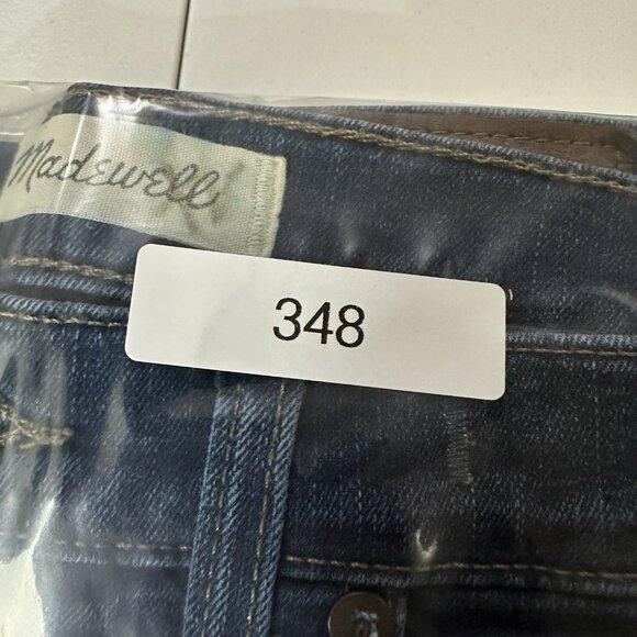 Madewell 10" High Rise Skinny Womens SIze 27T (27X29.5") Blue Denim Jeans - Picture 14 of 14